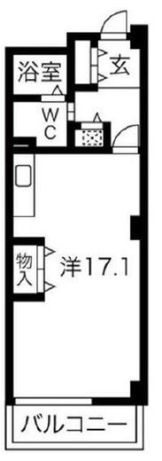 アクティ目黒駅前 1号棟 508 間取り図