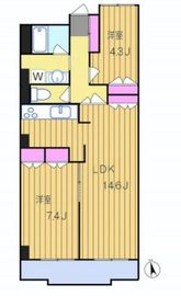 クレール白金台 7階 間取り図