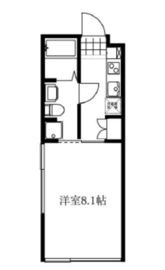 オークスクエア恵比寿 101 間取り図