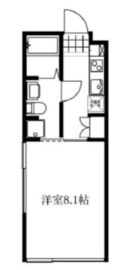 オークスクエア恵比寿 201 間取り図