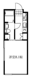 オークスクエア恵比寿 401 間取り図