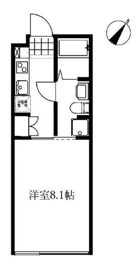 オークスクエア恵比寿 102 間取り図