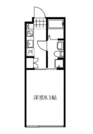 オークスクエア恵比寿 202 間取り図
