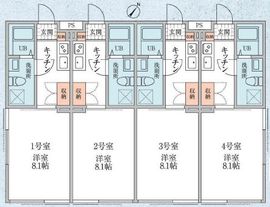 オークスクエア恵比寿 103 間取り図