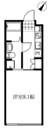 オークスクエア恵比寿 403 間取り図