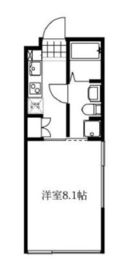 オークスクエア恵比寿 204 間取り図