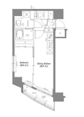 コンフォリア東池袋 1101 間取り図