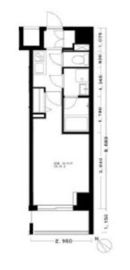 プレミアムコート都立大学 504 間取り図
