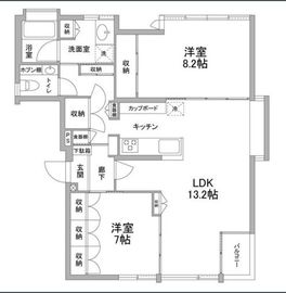 ユニハウス元麻布 201 間取り図