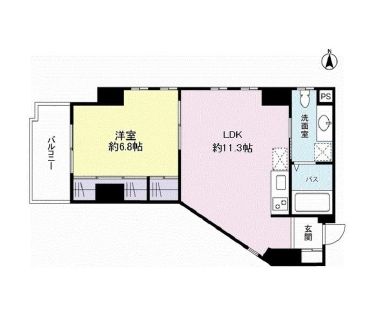 フェリーチェ恵比寿 402 間取り図