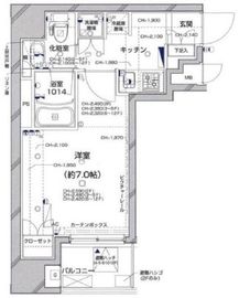 グラーサ銀座イースト 3階 間取り図