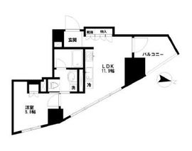 プラウド市谷柳町 3階 間取り図