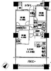 ブリリア有明スカイタワー 24階 間取り図