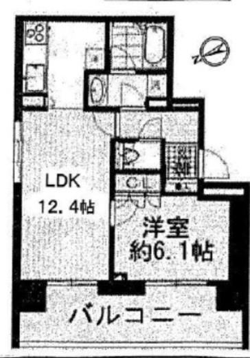 新宿グランドプラザ 6階 間取り図