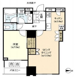 シティタワーズ豊洲ザ・ツイン サウスタワー 24階 間取り図