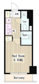 エスコート麻布十番2 402 間取り図