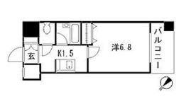 ドゥーエ新川 1307 間取り図