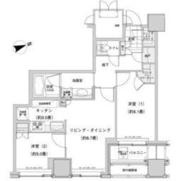 ウエストパークタワー池袋 410 間取り図