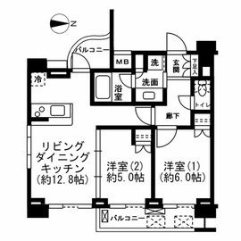 レジディア新宿イースト2 904 間取り図