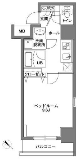 KDX岩本町レジデンス 801 間取り図