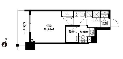 アーバネックス神保町 1203 間取り図