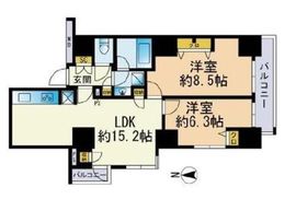 セレニティコート渋谷神泉 1701 間取り図