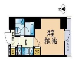 セレニティコート渋谷神泉 802 間取り図