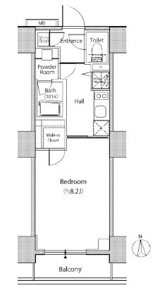 セレニティコート渋谷神泉 403 間取り図