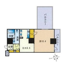 セレニティコート渋谷神泉 705 間取り図