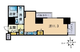 セレニティコート渋谷神泉 805 間取り図