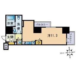 セレニティコート渋谷神泉 1005 間取り図