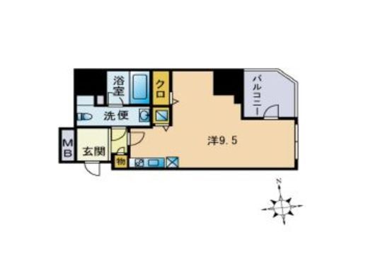 セレニティコート渋谷神泉 606 間取り図