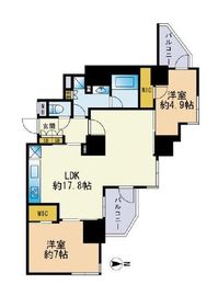 セレニティコート渋谷神泉 1505 間取り図