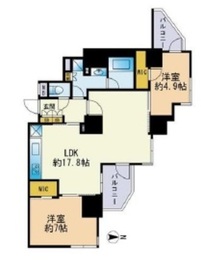 セレニティコート渋谷神泉 1604 間取り図