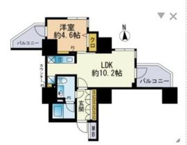 セレニティコート渋谷神泉 607 間取り図