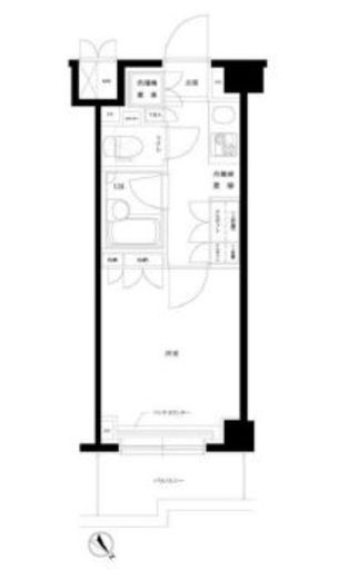 ルーブル目黒不動前 205 間取り図