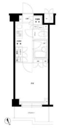 ルーブル目黒不動前 206 間取り図