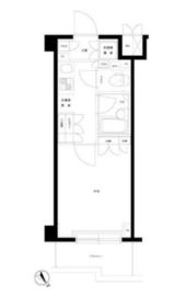 ルーブル目黒不動前 408 間取り図