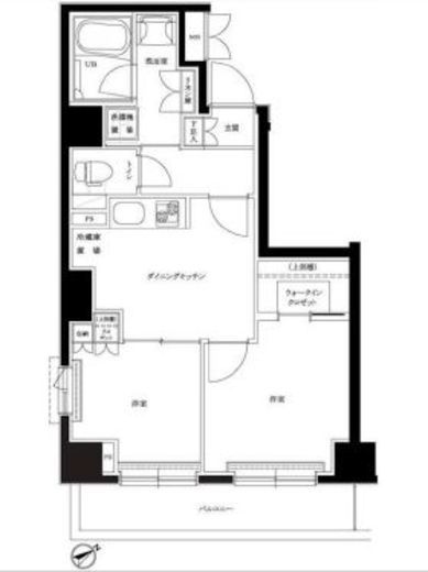 ルーブル目黒不動前 513 間取り図