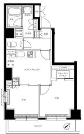 ルーブル目黒不動前 703 間取り図