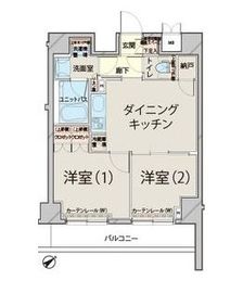 ルーブル目黒不動前 216 間取り図