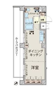 ルーブル目黒不動前 602 間取り図