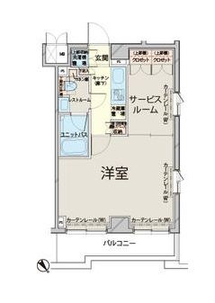 ルーブル目黒不動前 507 間取り図