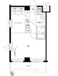 ルーブル目黒不動前 508 間取り図