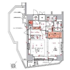 ハーモニーレジデンス三田 1401 間取り図
