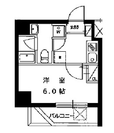 ハーモニーレジデンス田町 202 間取り図