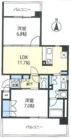 エクセレント麻布十番 2階 間取り図