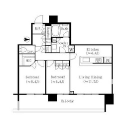 新宿グランドプラザ 10階 間取り図