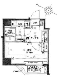 ハーモニーレジデンス田町 403 間取り図