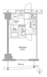 イプセ蒲田3 208 間取り図